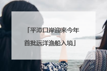 平潭口岸迎来今年首批远洋渔船入境