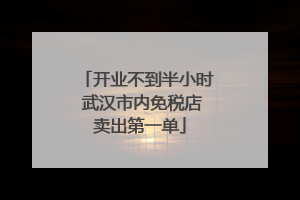 开业不到半小时 武汉市内免税店卖出第一单