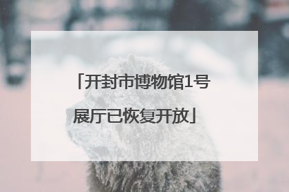 开封市博物馆1号展厅已恢复开放