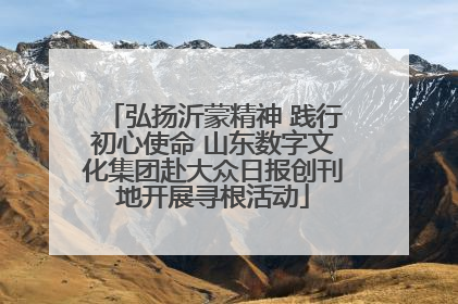 弘扬沂蒙精神 践行初心使命 山东数字文化集团赴大众日报创刊地开展寻根活动