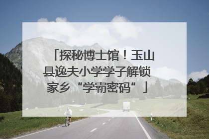 探秘博士馆！玉山县逸夫小学学子解锁家乡“学霸密码”