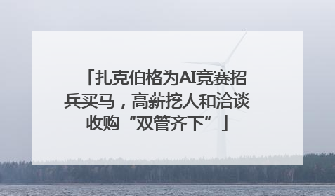 扎克伯格为AI竞赛招兵买马，高薪挖人和洽谈收购“双管齐下”