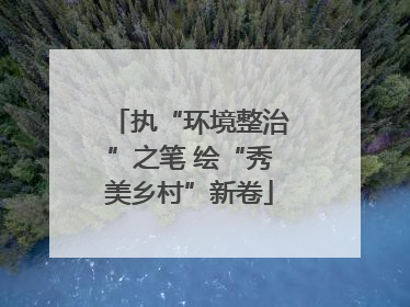 执“环境整治”之笔 绘“秀美乡村”新卷