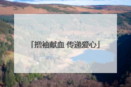 撸袖献血 传递爱心