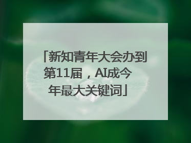 新知青年大会办到第11届，AI成今年最大关键词