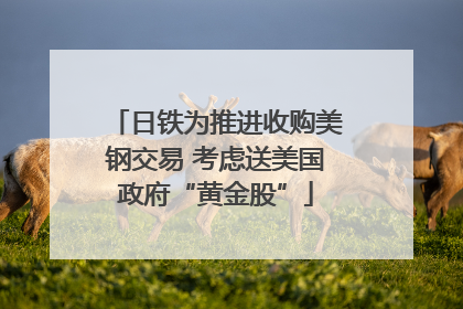 日铁为推进收购美钢交易 考虑送美国政府“黄金股”