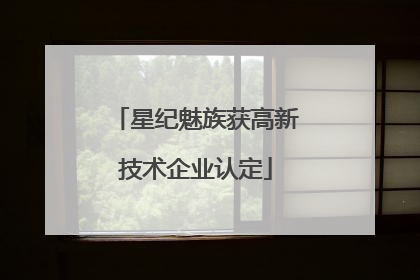 星纪魅族获高新技术企业认定
