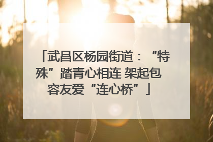 武昌区杨园街道：“特殊”踏青心相连 架起包容友爱“连心桥”