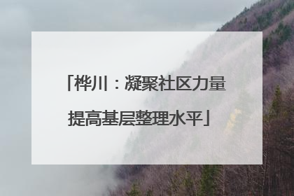 桦川：凝聚社区力量 提高基层整理水平