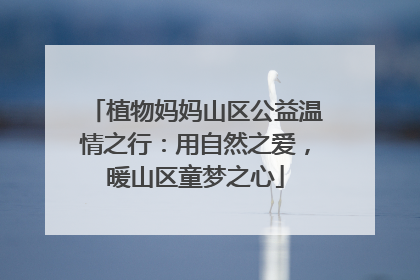 植物妈妈山区公益温情之行：用自然之爱，暖山区童梦之心