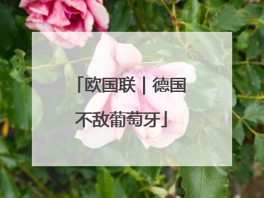 欧国联｜德国不敌葡萄牙