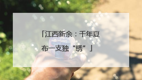江西新余：千年夏布一支独“绣”
