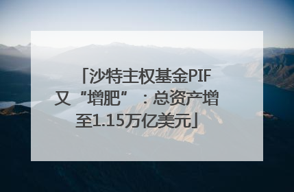 沙特主权基金PIF又“增肥”：总资产增至1.15万亿美元