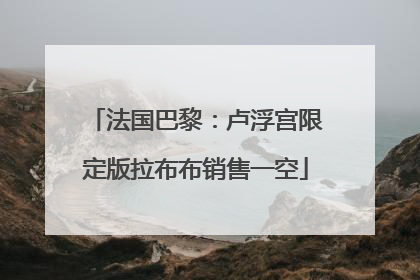 法国巴黎：卢浮宫限定版拉布布销售一空