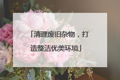 清理废旧杂物，打造整洁优美环境