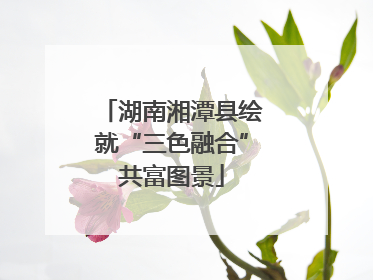 湖南湘潭县绘就“三色融合”共富图景