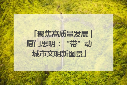聚焦高质量发展｜厦门思明：“带”动城市文明新图景