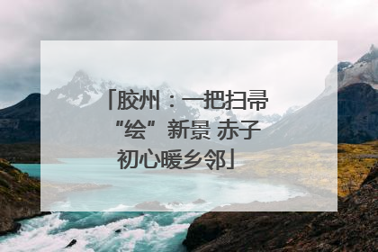 胶州：一把扫帚“绘”新景 赤子初心暖乡邻