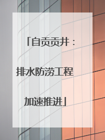 自贡贡井：排水防涝工程加速推进