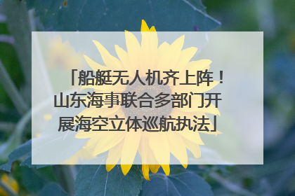 船艇无人机齐上阵！山东海事联合多部门开展海空立体巡航执法