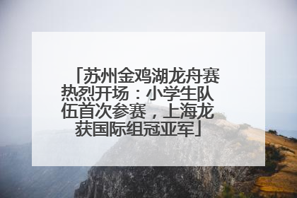苏州金鸡湖龙舟赛热烈开场：小学生队伍首次参赛，上海龙获国际组冠亚军