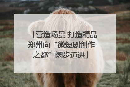 营造场景 打造精品 郑州向“微短剧创作之都”阔步迈进