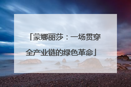 蒙娜丽莎：一场贯穿全产业链的绿色革命