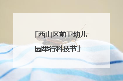 西山区前卫幼儿园举行科技节