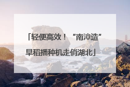 轻便高效！“南漳造”旱稻播种机走俏湖北