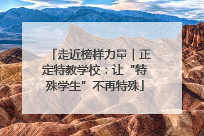 走近榜样力量｜正定特教学校：让“特殊学生”不再特殊