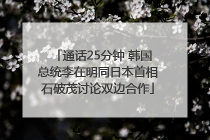 通话25分钟 韩国总统李在明同日本首相石破茂讨论双边合作
