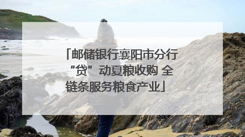 邮储银行襄阳市分行“贷”动夏粮收购 全链条服务粮食产业