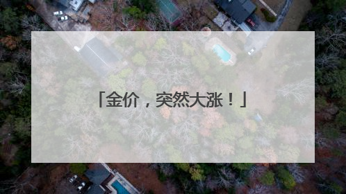 金价，突然大涨！
