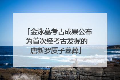 金泳墓考古成果公布 为首次经考古发掘的唐新罗质子墓葬