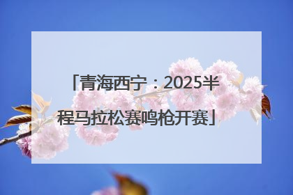 青海西宁：2025半程马拉松赛鸣枪开赛