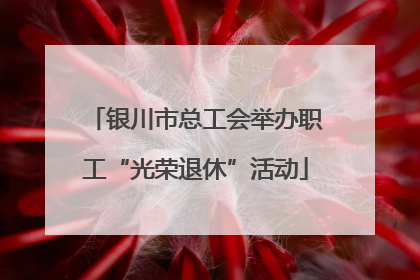银川市总工会举办职工“光荣退休”活动