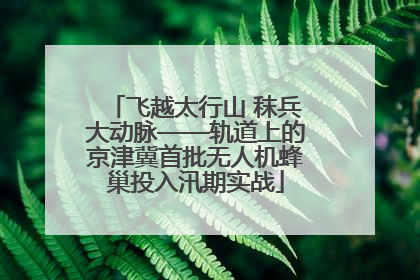 飞越太行山 秣兵大动脉——轨道上的京津冀首批无人机蜂巢投入汛期实战
