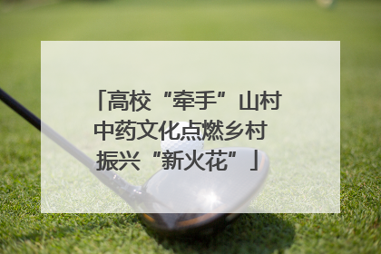 高校“牵手”山村 中药文化点燃乡村振兴“新火花”