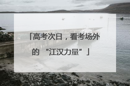 高考次日，看考场外的 “江汉力量”