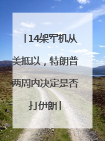14架军机从美抵以，特朗普两周内决定是否打伊朗