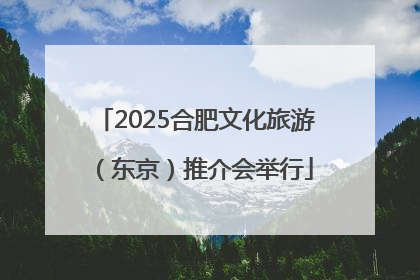 2025合肥文化旅游（东京）推介会举行