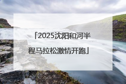 2025沈阳和河半程马拉松激情开跑