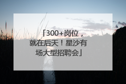 300+岗位，就在后天！星沙有场大型招聘会