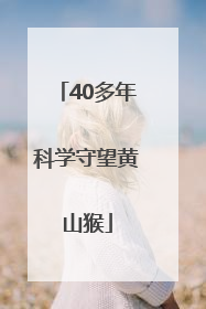 40多年科学守望黄山猴