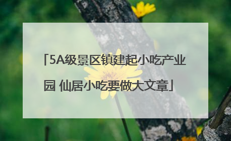 5A级景区镇建起小吃产业园 仙居小吃要做大文章